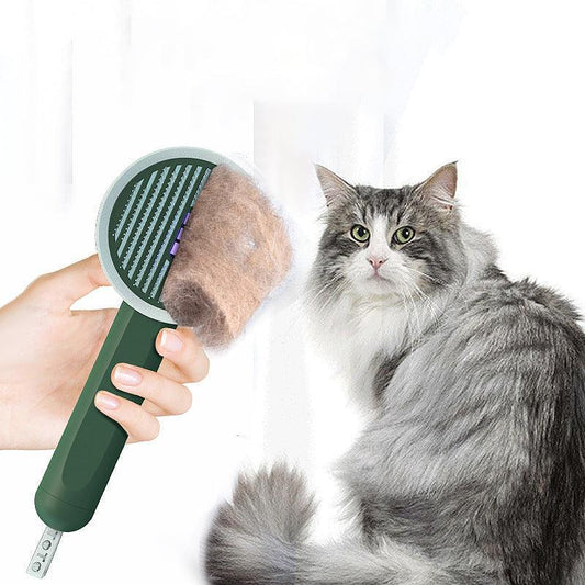 2-In-1 Pet Grooming Tool: Uv Light Hair Remover And Detangling Comb-0